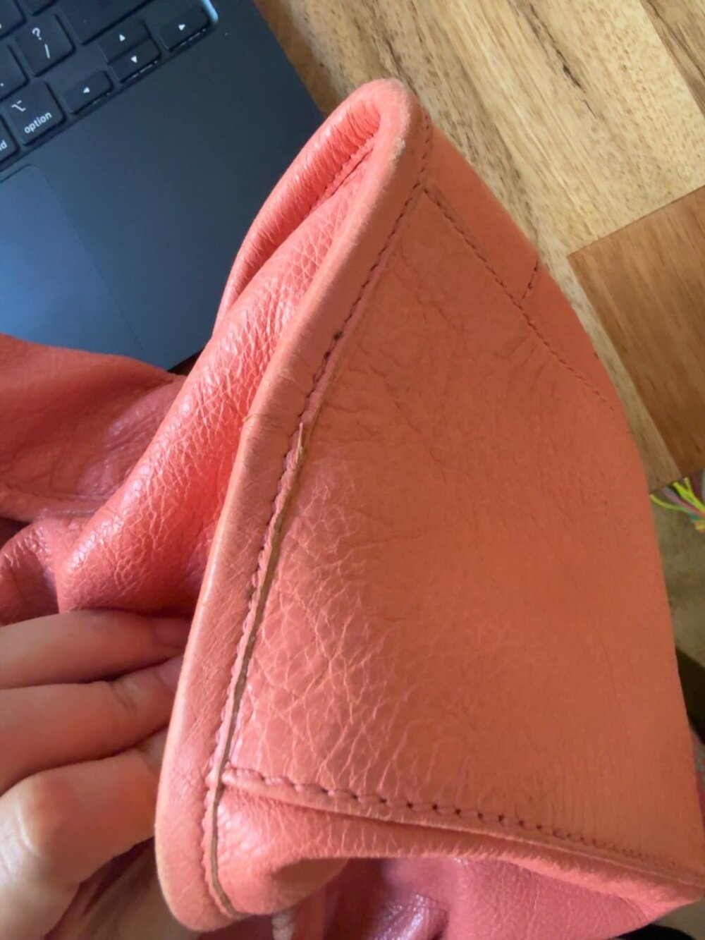 Balenciaga Classic City Pink Leather Motorcycle Bag - Picture 6 of 9
